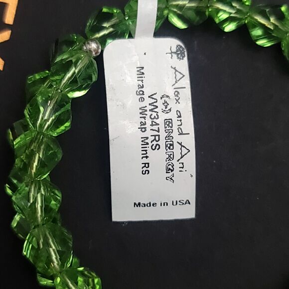 Alex and Ani Mirage Wrap Bracelet Mint Green - Picture 5 of 7